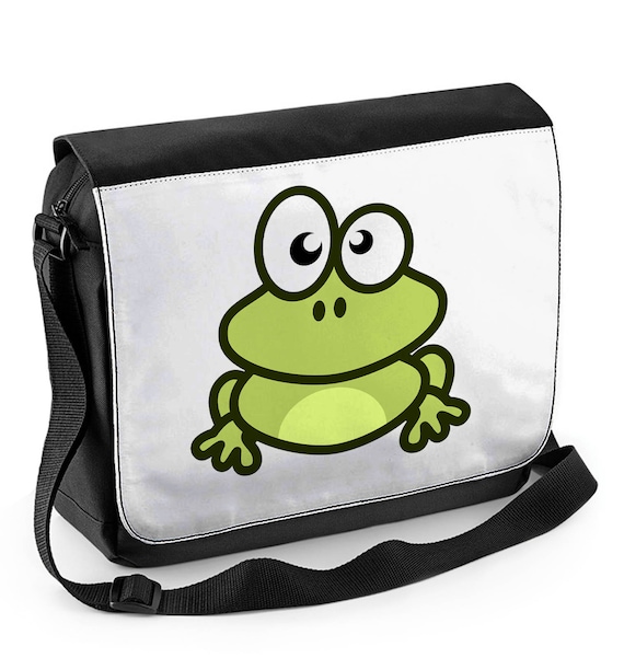 Cartoon Frog Laptop Messenger Bag Back To School College Etsy
