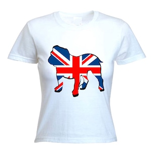 Bulldog Union Jack Women&#39;s T-Shirt