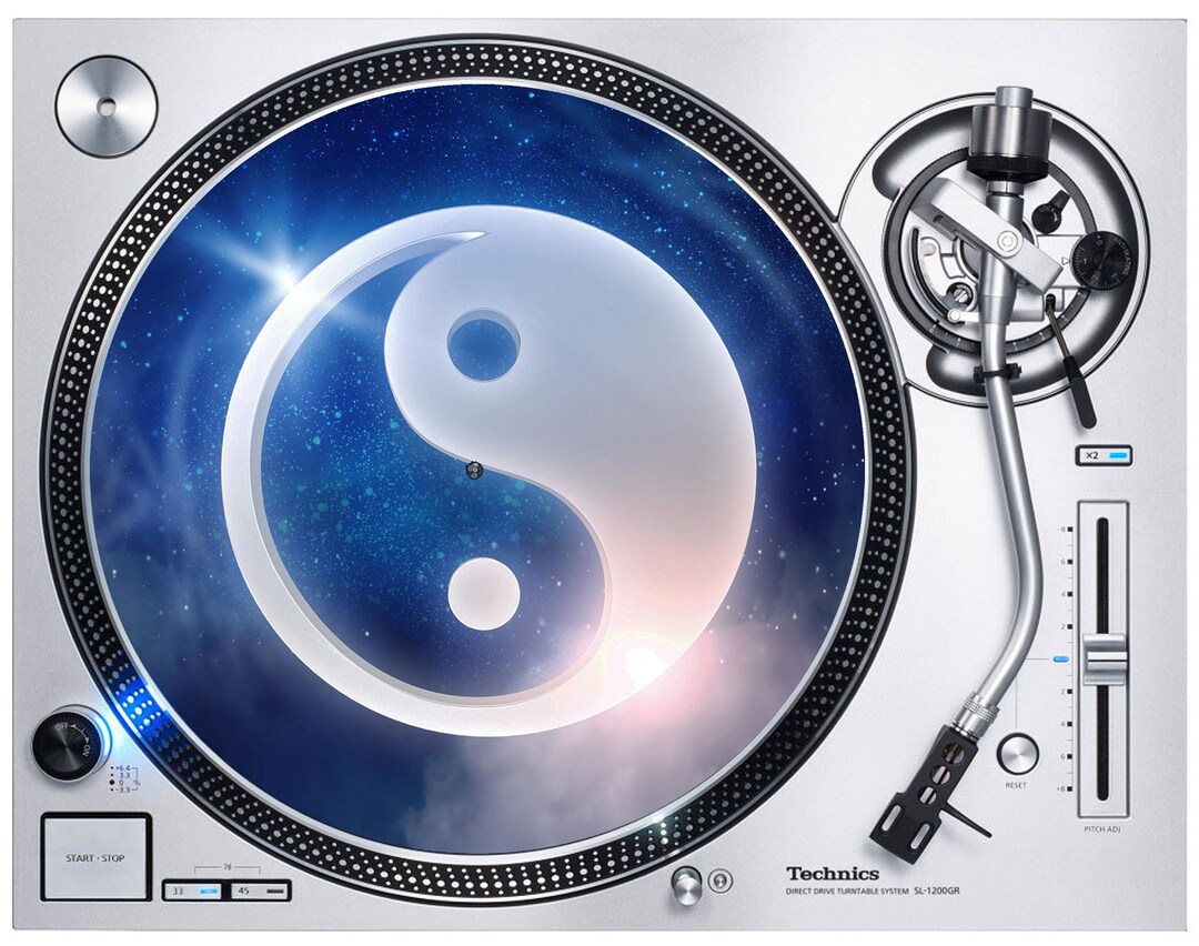 Yin & Yang DJ Slipmat Vinyl Turntable Decks Chinese Spiritual Etsy UK