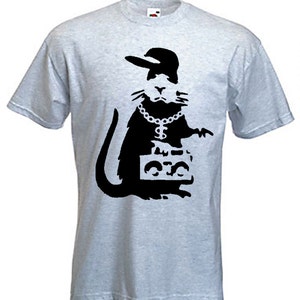 Banksy Gangster Rat Mens T-Shirt