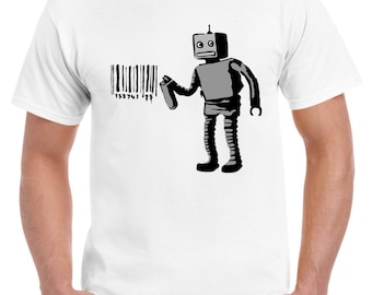 T-shirt Blancmange 'Don't Tell Me' – Synth Pop Anni 80, Retrò, Taglia L, Bianca