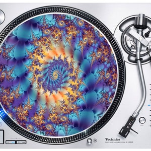 Fraktal Schleife Muster DJ Slipmat - Vinyl Turntable DecksNorthern Soul Mods