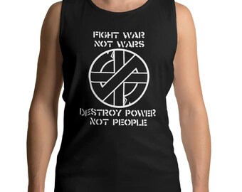 Crass Fight War Not War Men's Vest Top