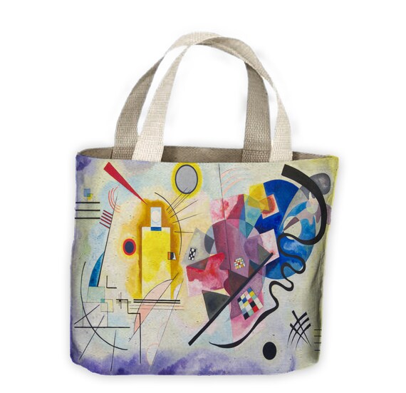 Wassily Kandinsky Amarillo Rojo Azul Comercial Bolsa Para La Etsy