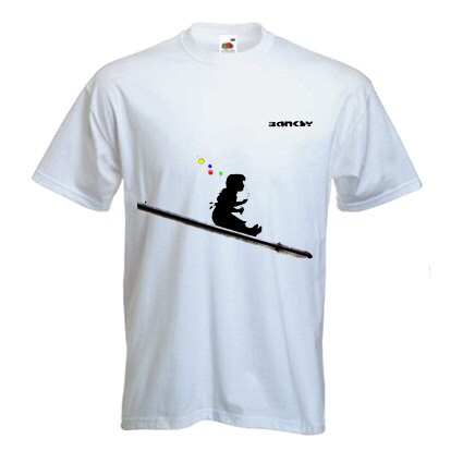 Image of Banksy Bubble Girl Mens T-Shirt