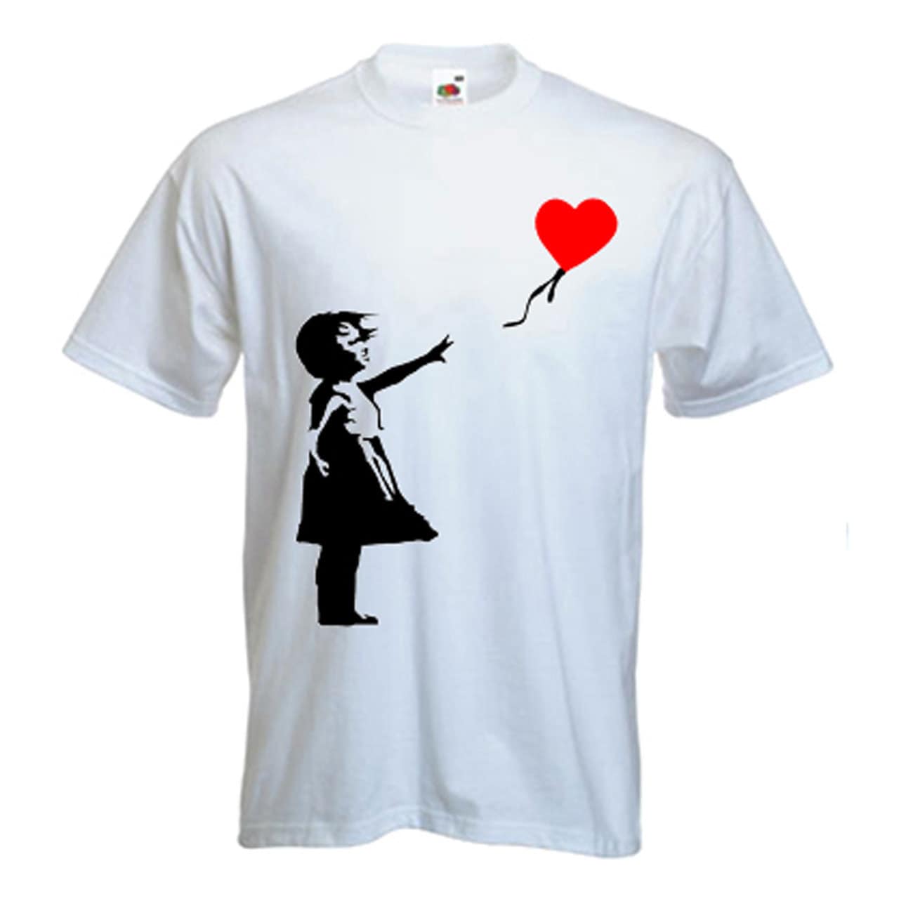 Image of Banksy Heart Balloon Girl Men's T-Shirt