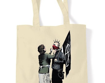 Bolso de compras Banksy Punk Mum Tote