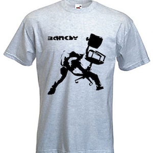 Banksy Büro Stuhl Herren T-Shirt