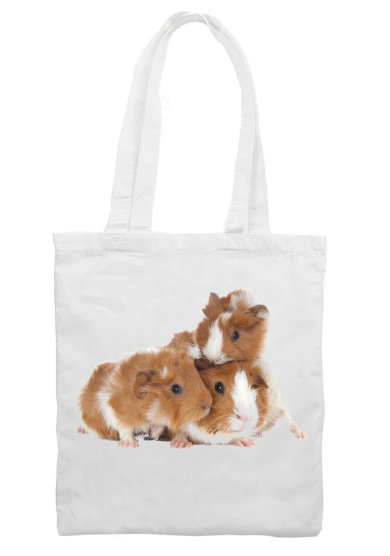 Guinea Pig Family Cotton Tote Shopping Bag
