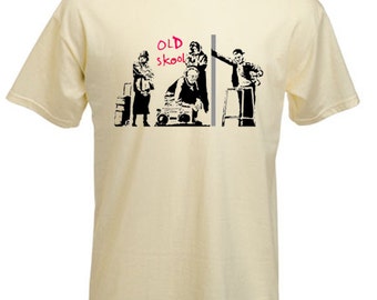 Banksy Vieux Skool Mens T-shirt