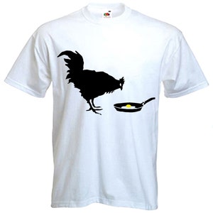 Banksy Chicken & Egg Men&#39;s T-Shirt