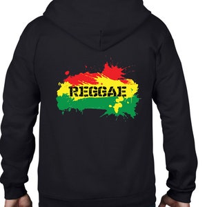 Reggae Splash voller Zip Hoodie