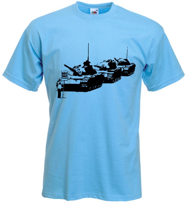 Image of Banksy Golf Sale Mens T-Shirt