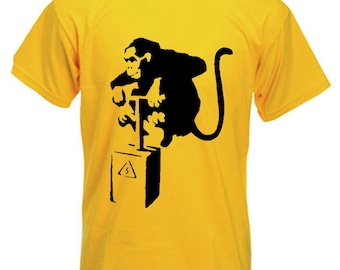 Banksy Detonator Monkey Men&#39;s T-Shirt