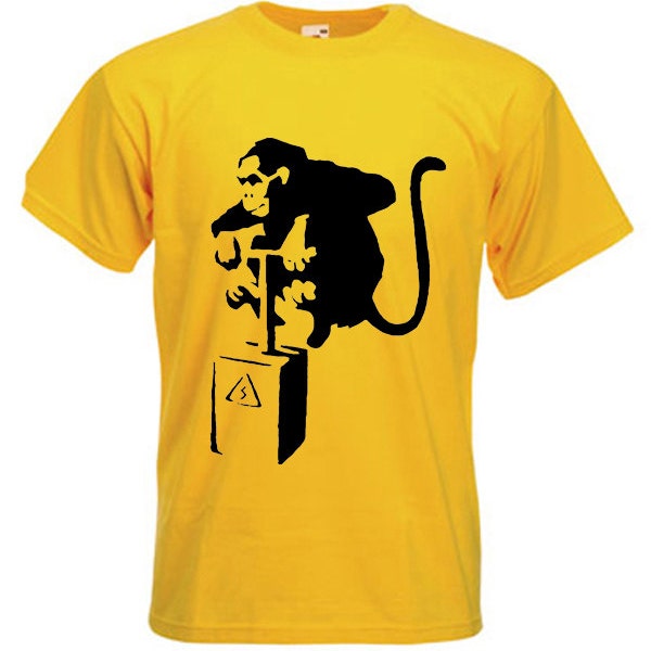 Banksy Detonator Monkey Men's T-Shirt