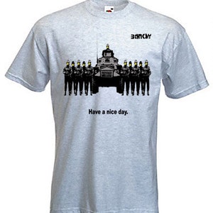 Banksy Have A Nice Day Mens T-Shirt