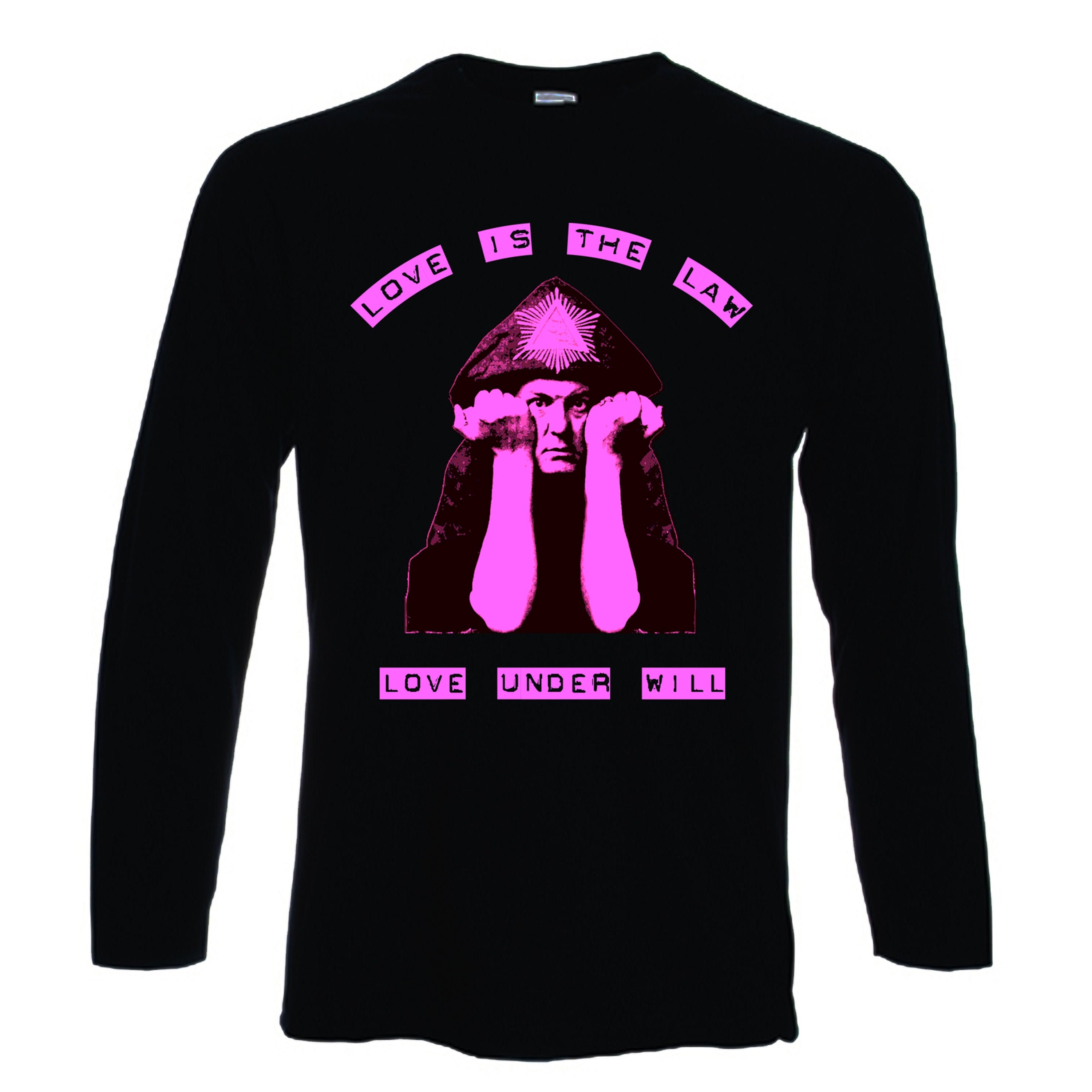 Image of Aleister Crowley Love Is The Law Long Sleeve T-Shirt