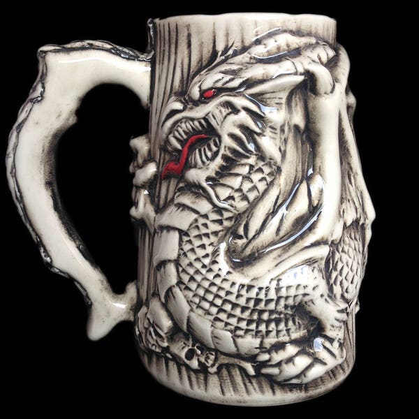 Drachen Bierkrug - Made To Order, handgemachter Bierkrug