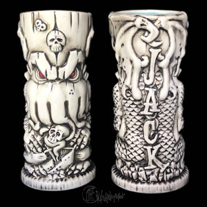 Custom Tiki Mug, Personalized Tiki Mug, Personalized Frankenstein Tiki Mug, Personalized Cthulhu Tiki Mug image 5