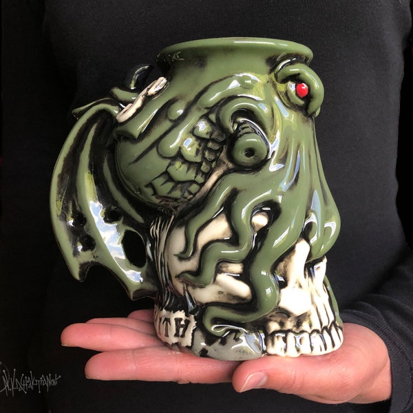 Tazza Cthulhu personalizzata, tazza Cthulhu personalizzata, regalo personalizzato unico, tazza con nome personalizzato