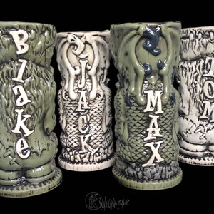Custom Tiki Mug, Personalized Tiki Mug, Personalized Frankenstein Tiki Mug, Personalized Cthulhu Tiki Mug image 10