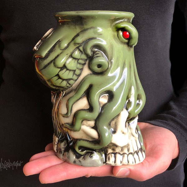 Personalized Cthulhu mug, Custom mug, Gift for him, Gift for her, Personalized Octopus mug