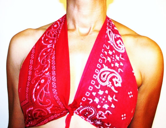 Bandana Halter Top | Etsy Hong Kong