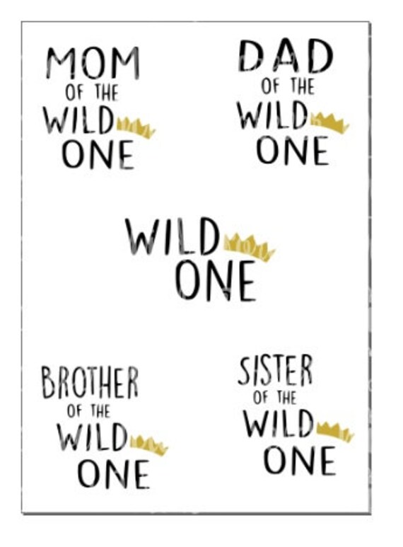 Wild One Svg Wild Things Svg Mom Of The Wild One Dad Of Etsy