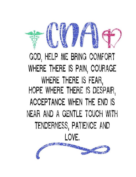 Cna quote svg Nurse SVG DXF Cut File Digital Download Etsy