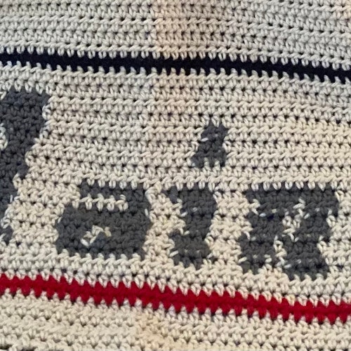 Crocheted shops Maine Lobster Throw