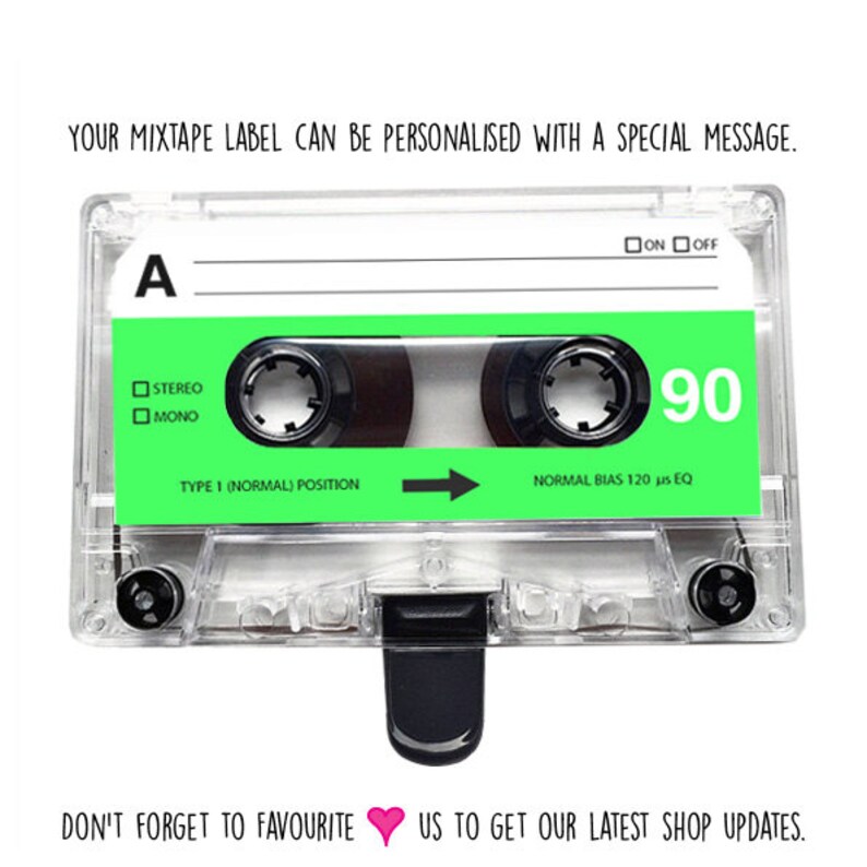 4GB/8GB/16GB USB Mixtape Retro Personalised Gift Green, Birthday, Wedding Present Boyfriend, Best friend Flash Drive image 5