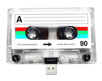 4GB/8GB/16GB USB Mix tape - Retro Personalised Gift -Handmade, Birthday, Anniversary Present- Boyfriend, Girlfriend, Friend- Flash Drive