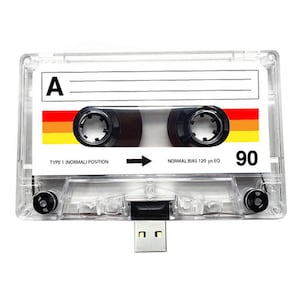 4GB/8GB/16GB USB Mix tape Retro Personalised Gift Handmade, Birthday, Anniversary Present Boyfriend, Girlfriend, Friend Flash Drive image 1