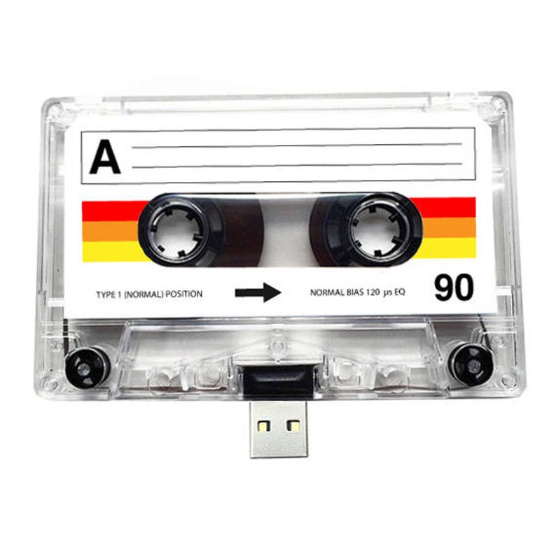 4GB/8GB/16GB USB Mix tape Retro Personalised Gift Handmade, Birthday, Anniversary Present Boyfriend, Girlfriend, Friend Flash Drive image 1