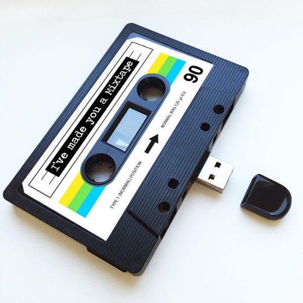 4GB/8GB/16GB USB Mix tape- Retro Personalized- Quirky Gift - Anniversary Present, Boyfriend , Flash Drive