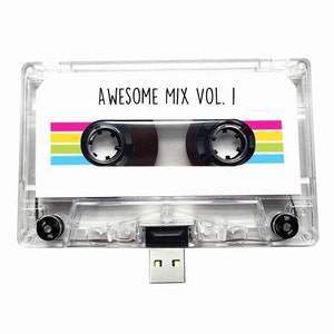 4GB/8GB/16GB USB Mixtape - Retro Personalised Gift- Ideal for a Loved One, Birthday Present- Boyfriend, Girlfriend, Best friend- Awesome Mix