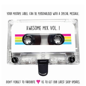 4GB/8GB/16GB USB Mixtape Retro Personalised Gift Ideal for a Loved One, Birthday Present Boyfriend, Girlfriend, Best friend Awesome Mix image 5