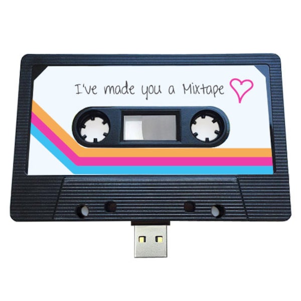 4 GB/8 GB/16 GB USB-Mixtape – Retro-Jubiläumsgeschenk, geliebter Mensch, süßes Geburtstagsgeschenk – Valentinstag, Freundin, Freund – Kassette