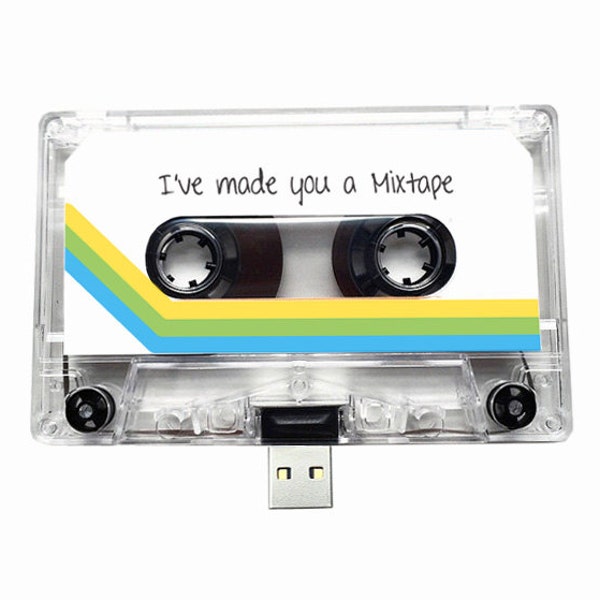 4GB/8GB/16GB USB Mix tape - Retro Personalised Gift -Handmade, Birthday, Anniversary Present- Boyfriend, Girlfriend, Friend- Flash Drive