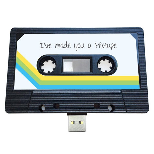 4GB/8GB/16GB USB Authentic Mixtape-Retro Personalized -  Valentines Day , Present, Boyfriend, Girlfriend, 90s, Flash Drive