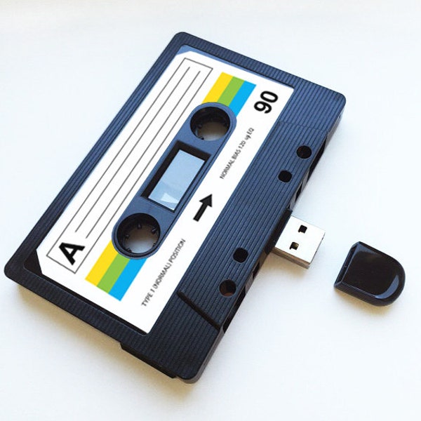 4GB/8GB/16GB USB Mix tape- Retro Personalized- Quirky Gift - Anniversary Present, Boyfriend, Girlfriend, Flash Drive