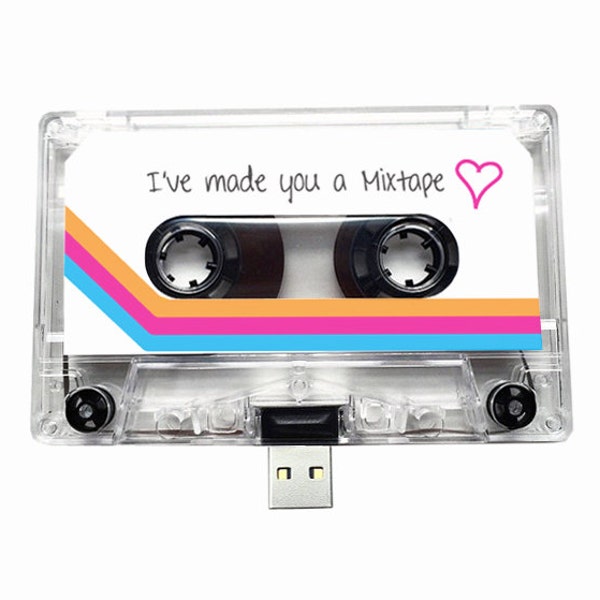Personalized USB Mixtape - Retro Gift for Loved One- Valentine's Day Gift