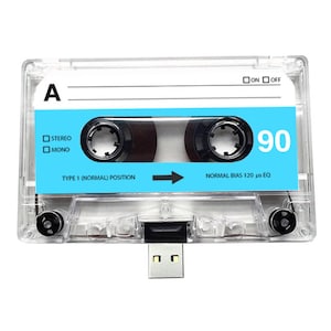 4GB/8GB/16GB USB Mix tape - Retro Personalised Gift - Love, Birthday, Blue, Wedding Present- Boyfriend, Girlfriend, Bestfriend- Flash Drive