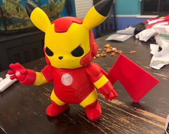 Iron Man Pikachu – 3D Printed Marvel Pokémon Mashup Figure