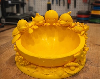 Cute Ocean Friends Bowl – 3D Printed Sea Creature Catchall