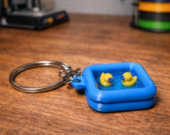 Floating Ducks Keychain