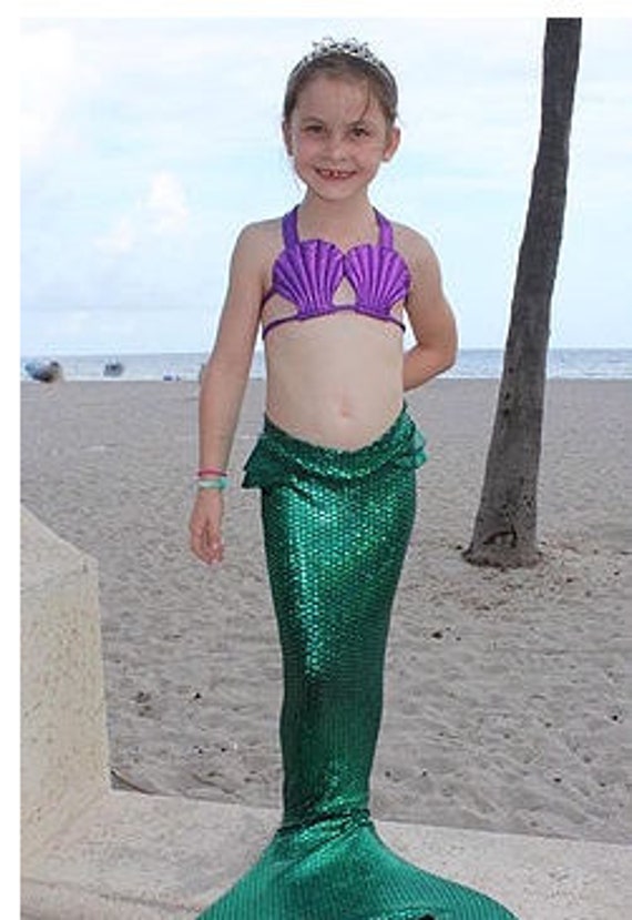 Ariel Green Mermaid tail Ariel inspired Hipster Ruffle™ -by Magical  Mermaids™