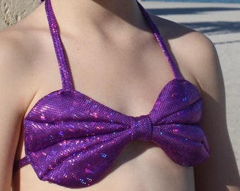 Side Seashell Top™ - Inspired by Ariel -  that matches all of our Mermaid tails • Top quality Swimsuits and swimmable Mermaid Tails.