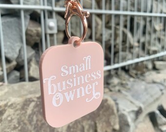 Schlüsselanhänger "Small Business Owner" | Instagram QR Code