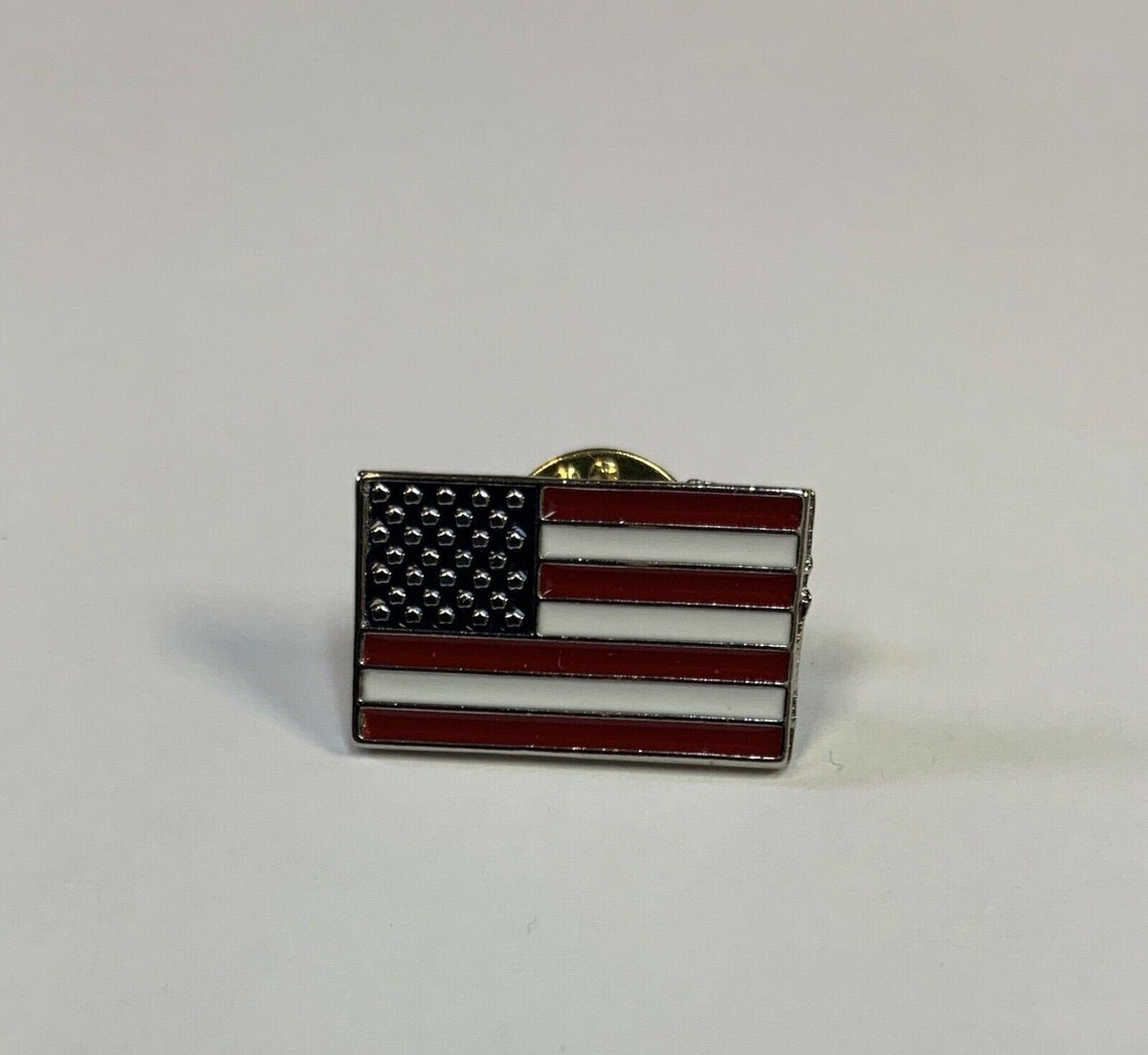 American Flag Lapel Pin Hat Pin Tie Pin Made in USA | Etsy
